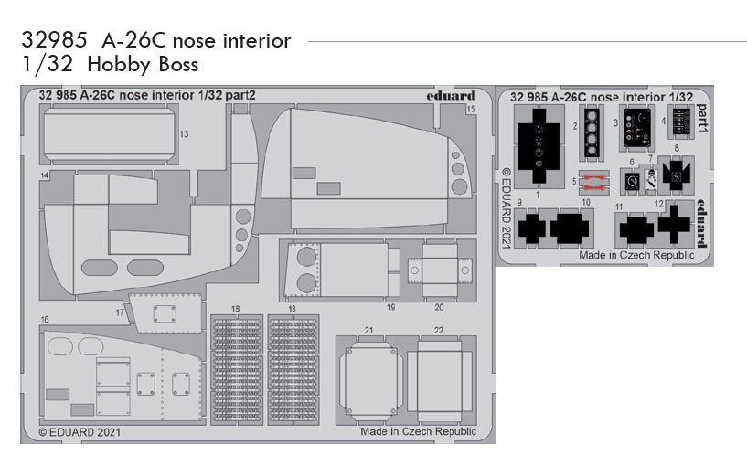 SET A-26C nose interior (HOBBY BOSS)