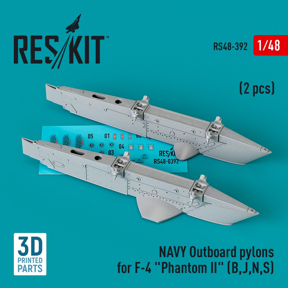 1/48 NAVY Outboard pylons F-4 'Phantom II' B,J,N,S